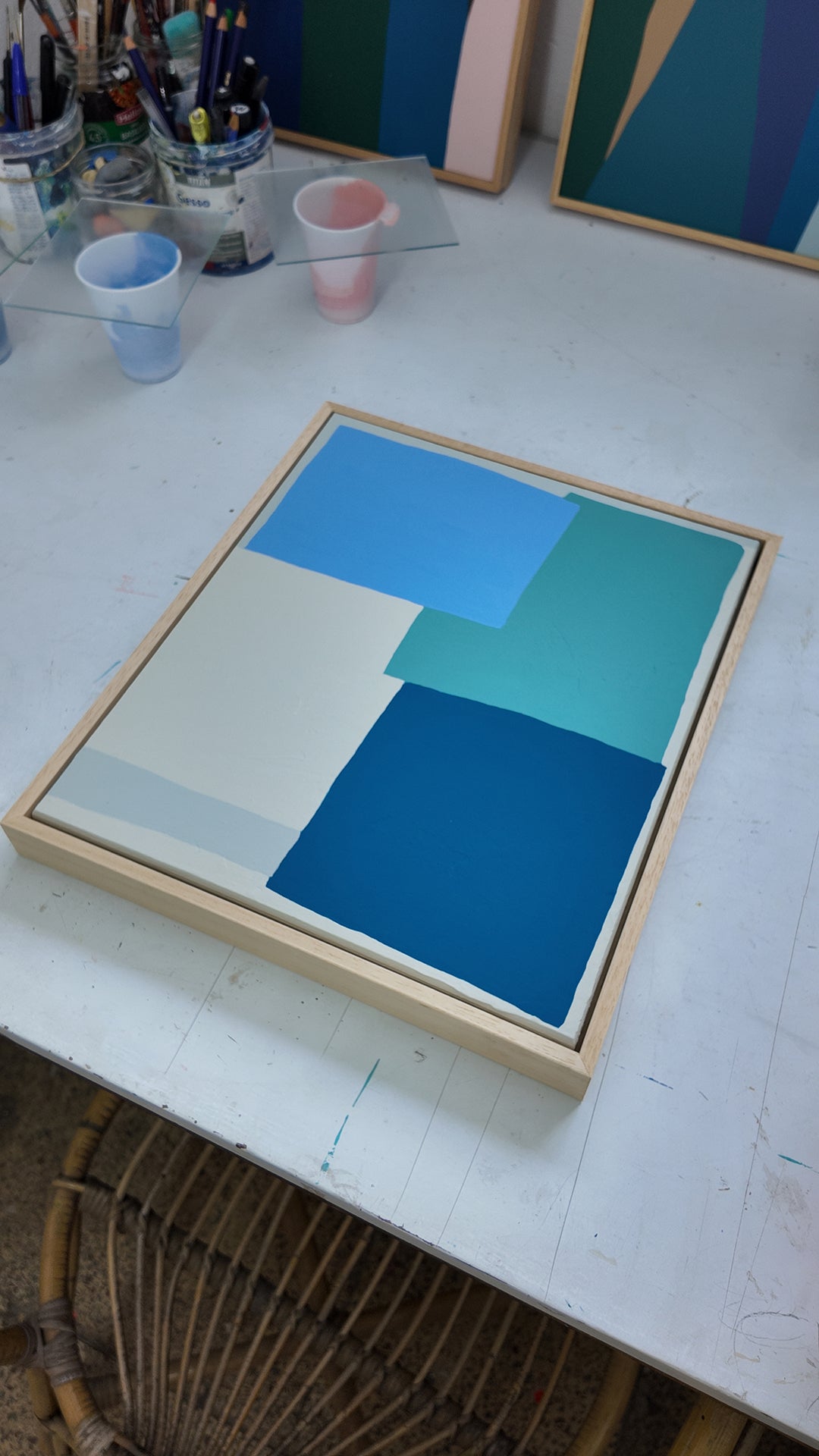 CLIFFS OF MOHER 25003 / Obra de arte abstracto original de Cecilio Espejo